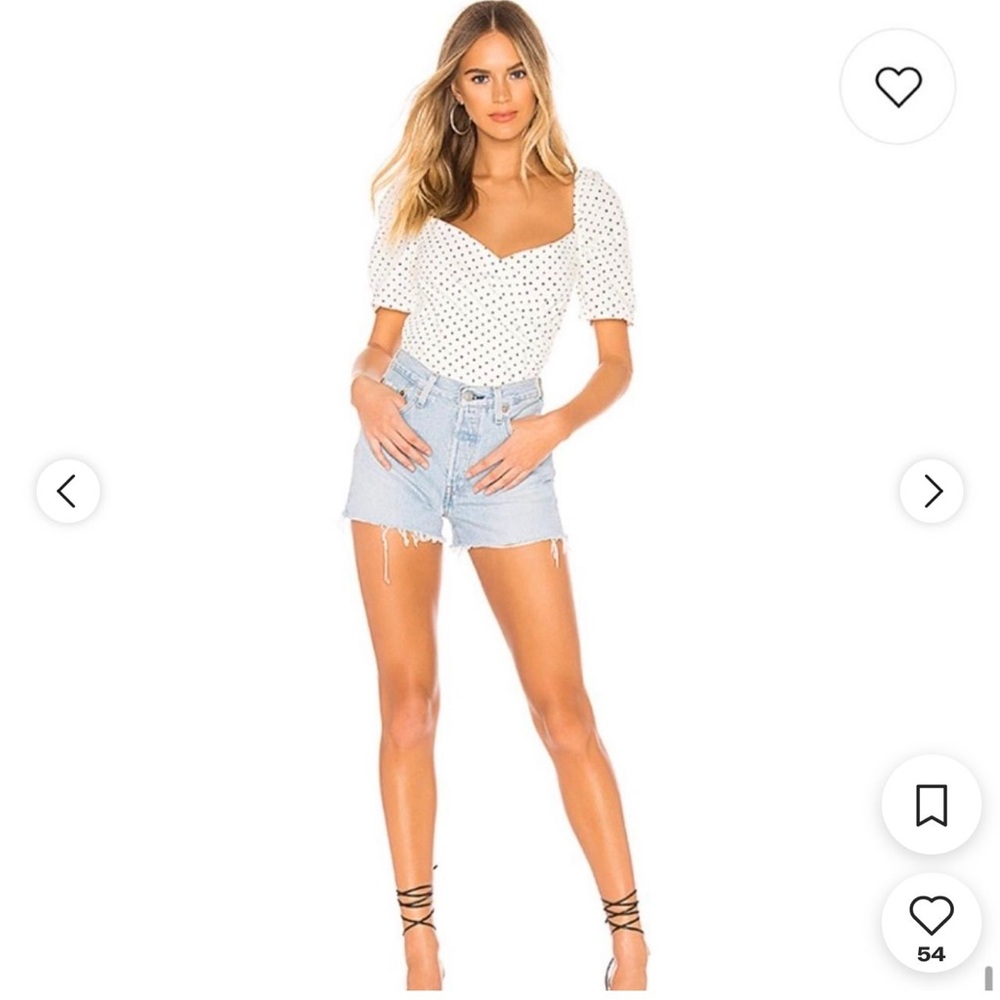 Button Back Top Sleeve Fitted Blouse